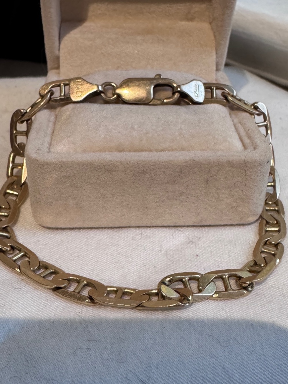 💛 14K Yellow Gold Italian Link Bracelet | Men's Fine Jewelry Made in Italy 🇮🇹